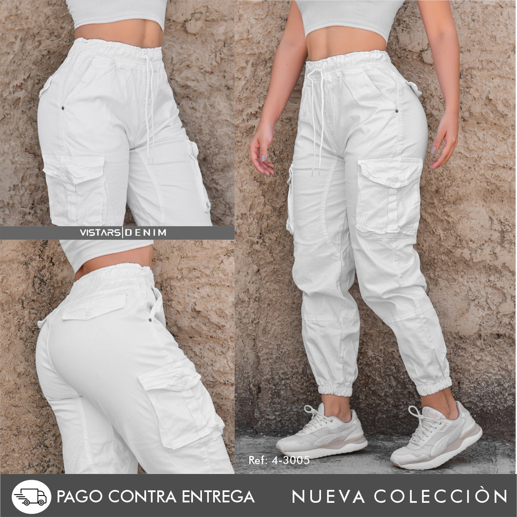 JEANS MUJER JOGGER  4-3005