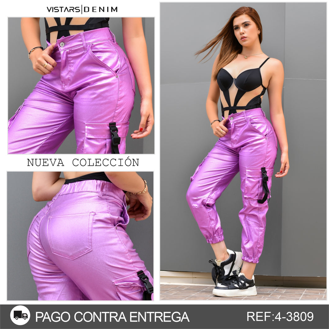 JEANS MUJER  CARGO  4-3809