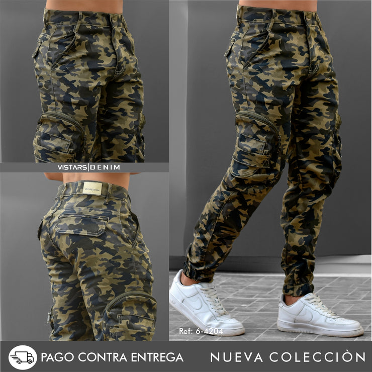 JEANS HOMBRE  MILITAR 6-4204