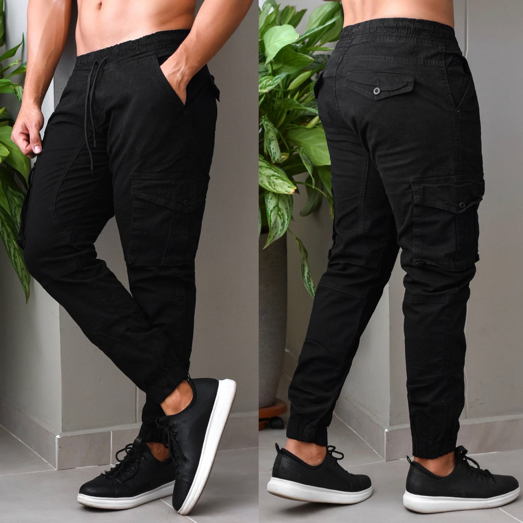 JEANS HOMBRE JOGGER NEGRO REF 6-4503