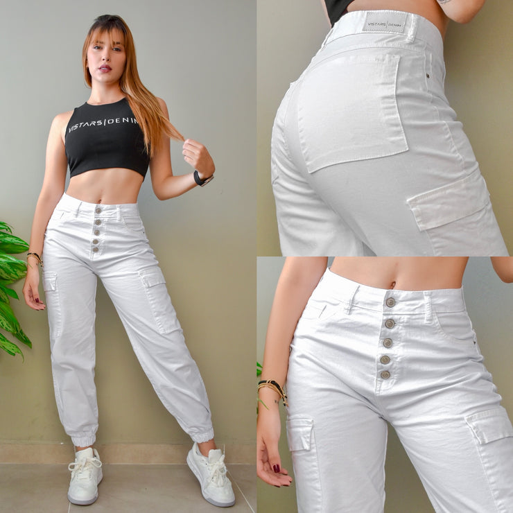 JEANS MUJER JOGGER  4-3116🔥DESCUENTO🔥 30%